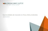 Oportunidades de inversión en Perú, Chile y Colombia