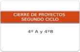 Cierre De Proyectos Segundo Ciclo 4ºAños
