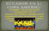 Ecuador para la copa america