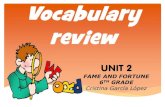 Vocabulary review Unit 2 6th grade