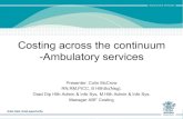 Colin McCrow, Department of Health, QLD - Costing Across the Continuum - Ambulatory Services