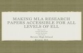 MLA Research Paper- MATSOL presentation