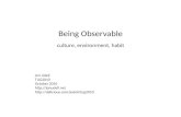 being observable