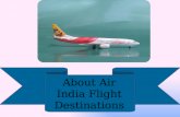 About Air India Flight Destinations