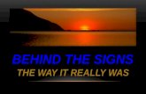 Behind the Signs–Release