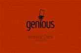 Genious -  Investor Pitch