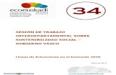 Sesión de trabajo interdepartamental sobre la sostenibilidad social - Gobierno Vasco