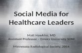 Social media for healthcare leaders