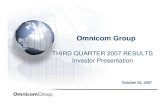 omnicom group  Q3 2007 Investor Presentation
