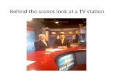 Behind the scenes look at a tv station