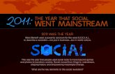 Social Goes Mainstream: A Look Back at 2011