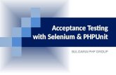 Acceptance testing with Selenium 2 and PHPUnit