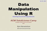 Data Manipulation Using R (& dplyr)