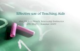 Effective use of teaching aids