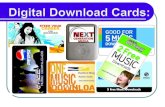 Marketing Promotion With Digital Download Cards