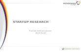 Research for Startups