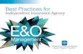 E&O Management: Best Practices for the Independent Insurance Agency