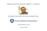 Walter Johnsen Shares How New Products Will Continue To Fuel Acme United’s Growth
