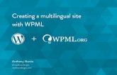 Creating a multilingual site with WPML