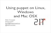 Using Puppet on Linux, Windows, and Mac OSX