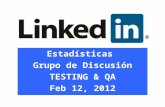 Stats Lnk group TESTING & QA feb 12 2012