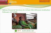 Ujjivan Financial Services An Urban Microfinance Institution