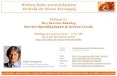 Webinar 07 'Die Service-Katalogisierung - Service-Spezifikationen & Service Levels' 2014-05-20 V02.01.05