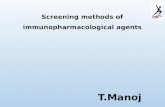 Screening of immuno pharmacological agents