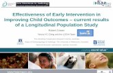 Effectiveness of Early Intervention in Improving Child Outcomes – current results of a Longitudinal Population Study