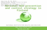 National ncd prevention and control strategy in Finland