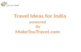 Travel Ideas for India Destinations