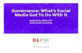 Governance: What's Social Media Got To Do With It?