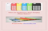 What you should know about charging i phone battery