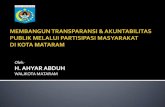 Walikota Mataram  - Pelayanan Publik