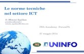 IWA Accademy - Le norme tecniche nel settore ICT - M. Squillace