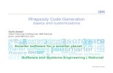IBM Rhapsody Code Generation Customization