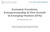 Institutional Context, Economic Freedoms & Entrepreneurship in Emerging Markets