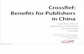 CrossRef Benefits for Chinese Publishers