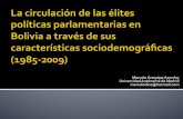 Composición y estructura de las élites parlamentarias en Bolivia a través de sus características sociodemográficas