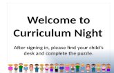 Curriculum night powerpoint