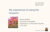 My experience of using research investigating conceptions of information literacy
