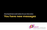 You have new messages: How to plan health promotion messages in social media