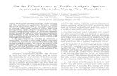 Traffic analysis against anonymous networks