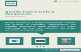 Quality instruments-equipments