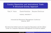 Uluslararası İtibar Yönetimi Konferansı 2012- Ülke İtibarı ve Uluslararası Ticaret- Dr. Yoto V. Yotov, Dr. Daniel Korschun ve Boryana V. Dimitrova