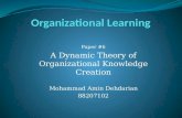 dynamic theory of organizational knowledge creation