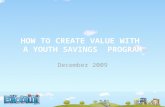 Ekomini How To Create Value With A Youth Savings Program