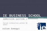 IE Business School question J.