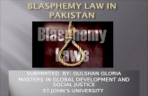 Blasphemy law in pakistan