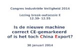 In bedrijfstelingskeuring van CE machines